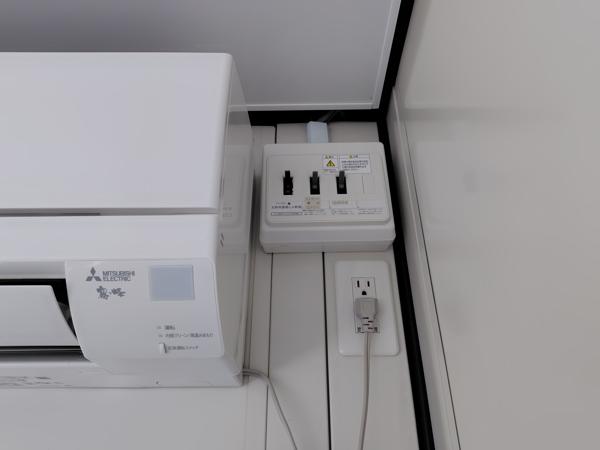 新潟県三条店/展示場の新棟ユニットハウス・プレハブ・コンテナハウス47MSL(3.02坪)の各設備の分電盤