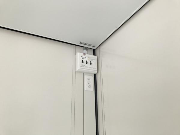 熊本県熊本出張所/熊本菊陽総合展示場の新棟ユニットハウス・プレハブ・コンテナハウス38MSL(2.43坪)の各設備の分電盤