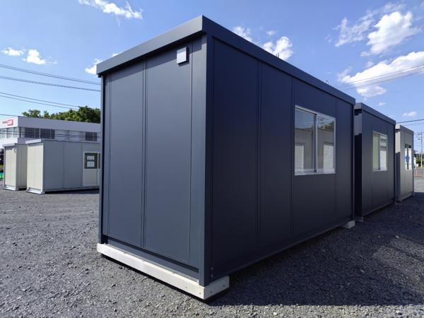 茨城県小美玉店/展示場の新棟ユニットハウス・プレハブ・コンテナハウス47MSL(3.02坪)の本体の外観