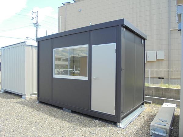 岐阜県大垣店/展示場の新棟ユニットハウス・プレハブ・コンテナハウス38MSL(2.43坪)の本体の外観