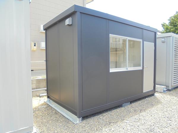 岐阜県大垣店/展示場の新棟ユニットハウス・プレハブ・コンテナハウス38MSL(2.43坪)の本体の外観