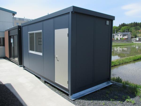 岩手県一関店/展示場の新棟ユニットハウス・プレハブ・コンテナハウス47MSL(3.02坪)の本体の外観