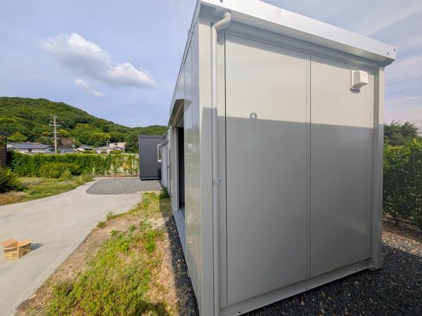 岡山県倉敷店/展示場の中古ユニットハウス・プレハブ・コンテナハウスCT-32J(2.16坪)の本体の外観
