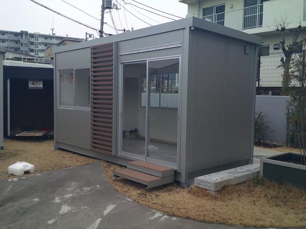 埼玉県川口営業所/展示場の新棟ユニットハウス・プレハブ・コンテナハウス47MSL(3.02坪)の本体の外観