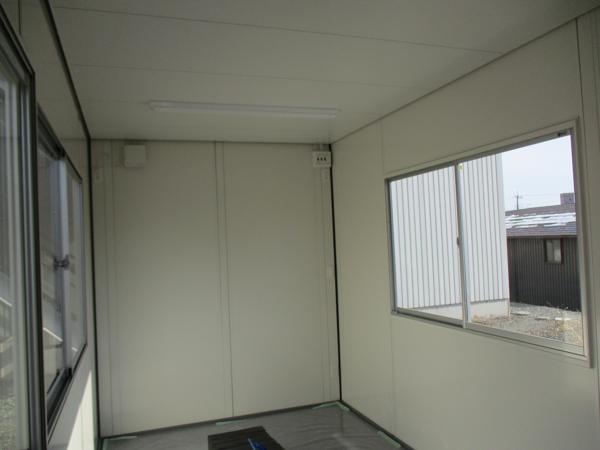 栃木県那須塩原店/展示場の新棟ユニットハウス・プレハブ・コンテナハウス47MSL(3.02坪)の本体の内観