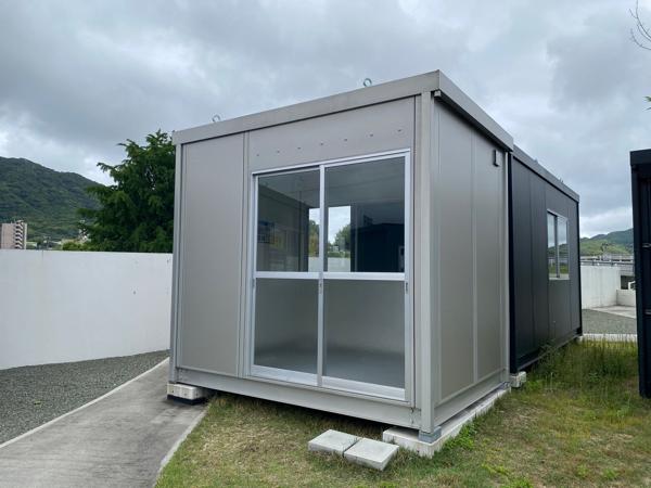 福岡県宗像店/展示場の新棟ユニットハウス・プレハブ・コンテナハウス29MSL(1.84坪)の本体の外観