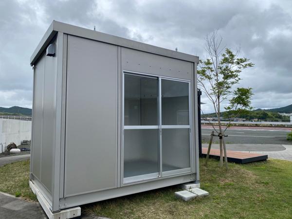 福岡県宗像店/展示場の新棟ユニットハウス・プレハブ・コンテナハウス29MSL(1.84坪)の本体の外観