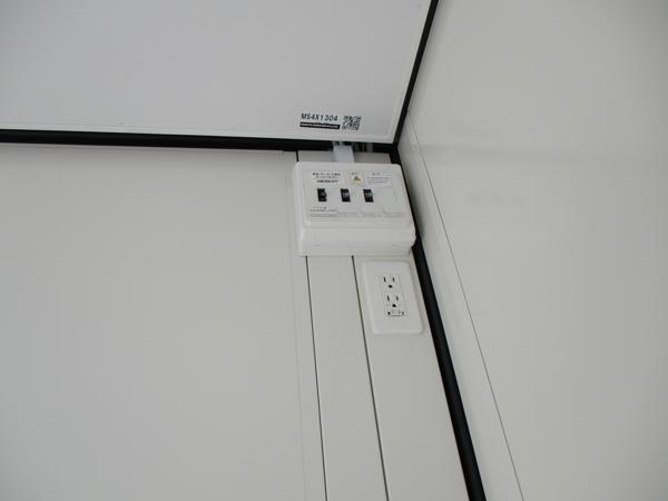 栃木県那須塩原店/展示場の新棟ユニットハウス・プレハブ・コンテナハウス47MSL(3.02坪)の各設備の分電盤