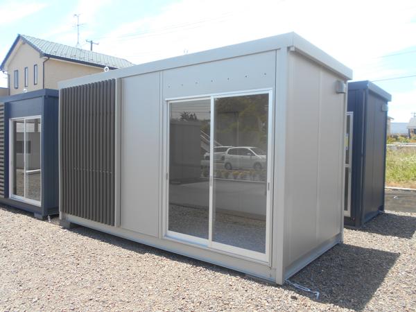 福島県須賀川店/展示場の新棟ユニットハウス・プレハブ・コンテナハウス47MSL(3.02坪)の本体の外観