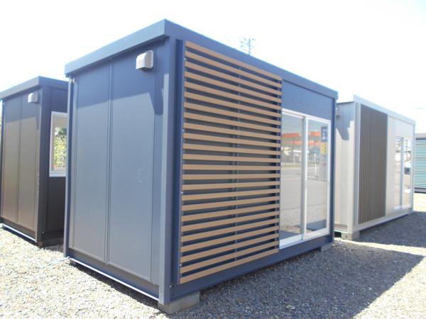 福島県須賀川店/展示場の新棟ユニットハウス・プレハブ・コンテナハウス38MSL(2.43坪)の本体の外観