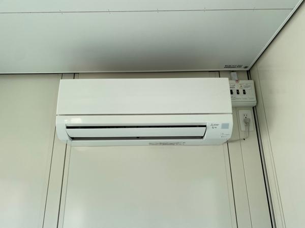 福岡県宗像店/展示場の新棟ユニットハウス・プレハブ・コンテナハウス47MSL(3.02坪)の各設備のエアコン