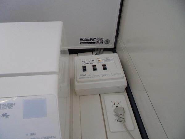 鳥取県米子店/展示場の新棟ユニットハウス・プレハブ・コンテナハウス47MSL(3.02坪)の各設備の分電盤