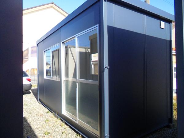 鳥取県米子店/展示場の新棟ユニットハウス・プレハブ・コンテナハウス47MSL(3.02坪)の本体の外観