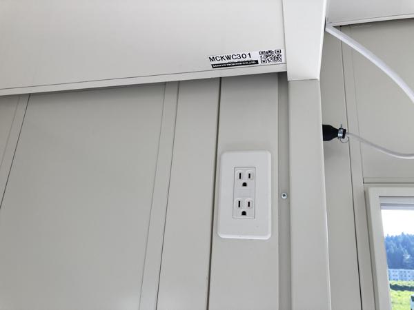 石川県穴水店/展示場の新棟ユニットハウス・プレハブ・コンテナハウス47MSL(3.02坪)の各設備のコンセント
