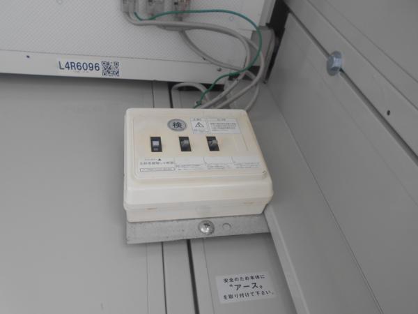 福島県須賀川店/展示場の中古ユニットハウス・プレハブ・コンテナハウスCT-42J(2.86坪)の各設備の分電盤