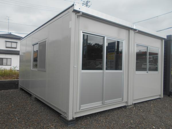 福島県須賀川店/展示場の中古ユニットハウス・プレハブ・コンテナハウスCT-54J(7.78坪)の本体の外観