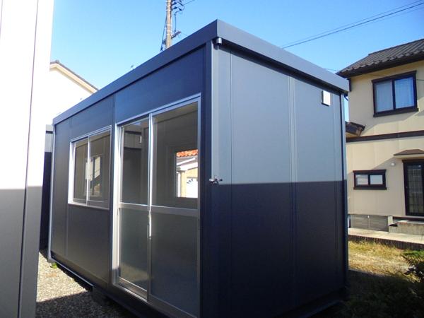 鳥取県米子店/展示場の新棟ユニットハウス・プレハブ・コンテナハウス47MSL(3.02坪)の本体の外観