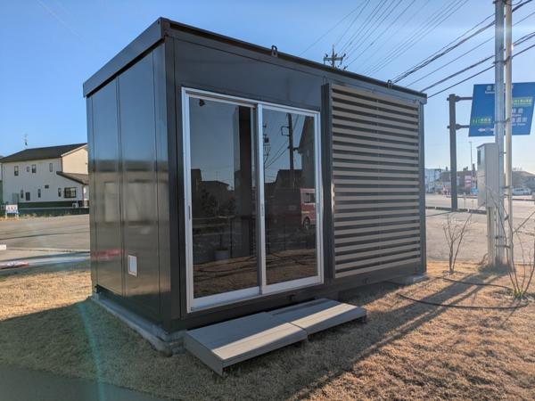 石川県七尾店/展示場の中古ユニットハウス・プレハブ・コンテナハウスルーバー付き