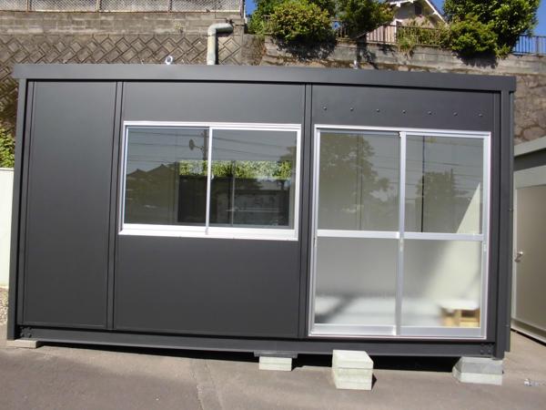 鹿児島県鹿児島出張所/展示場の新棟ユニットハウス・プレハブ・コンテナハウス47MSL(3.02坪)の本体の外観