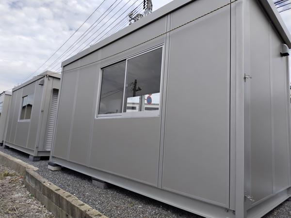 岡山県東岡山店/展示場の新棟ユニットハウス・プレハブ・コンテナハウス47MSL(3.02坪)の本体の外観
