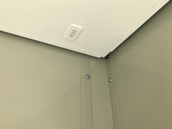 熊本県熊本出張所/熊本菊陽総合展示場の中古ユニットハウス・プレハブ・コンテナハウスCT-41J(2.83坪)の各設備のコンセント