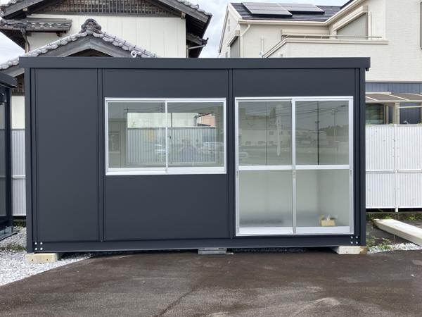 高知県土佐店/展示場の新棟ユニットハウス・プレハブ・コンテナハウス47MSL(3.02坪)の本体の外観