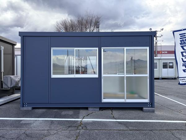 山梨県笛吹一宮店/展示場の新棟ユニットハウス・プレハブ・コンテナハウス47MSL(3.02坪)の本体の外観