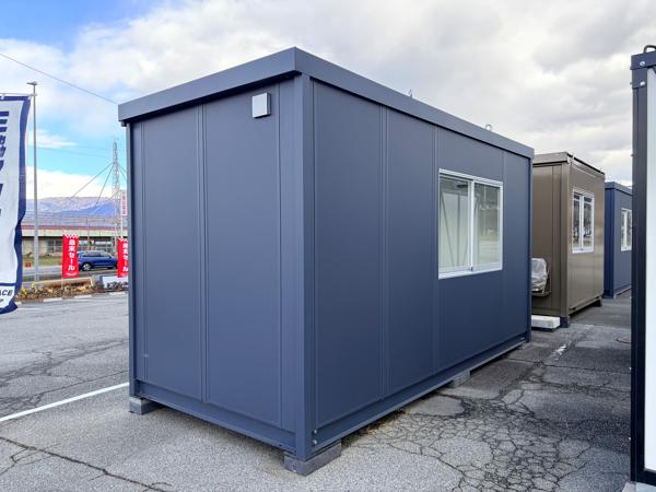 山梨県笛吹一宮店/展示場の新棟ユニットハウス・プレハブ・コンテナハウス47MSL(3.02坪)の本体の外観
