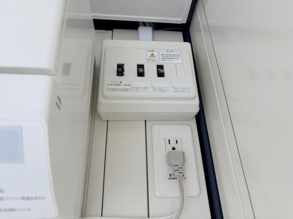 山梨県笛吹一宮店/展示場の新棟ユニットハウス・プレハブ・コンテナハウス47MSL(3.02坪)の各設備の分電盤