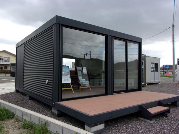 福島県白河店/展示場の新棟ユニットハウス・プレハブ・コンテナハウス57MS1 SOHO(7.80坪)の本体の外観
