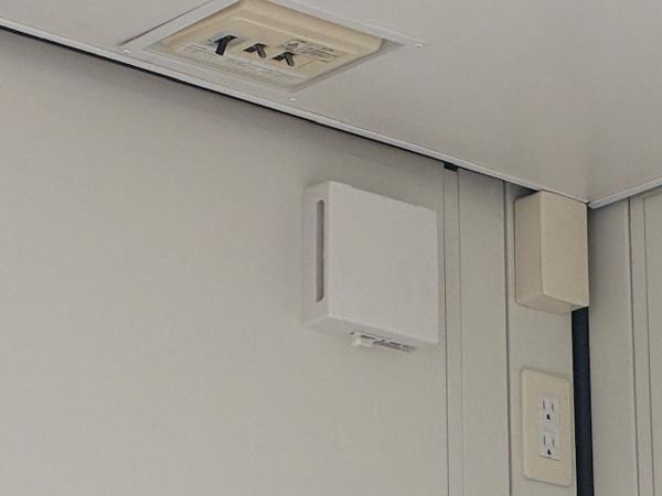 岩手県宮古店/展示場の新棟ユニットハウス・プレハブ・コンテナハウス38MSL(2.43坪)の各設備の給気口