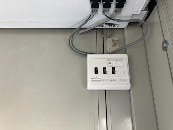 福岡県福岡東店/展示場の中古ユニットハウス・プレハブ・コンテナハウスCT-41J(2.83坪)の各設備の分電盤