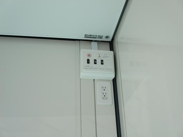 福岡県久留米店/展示場の新棟ユニットハウス・プレハブ・コンテナハウス47MSL(3.02坪)の各設備の分電盤