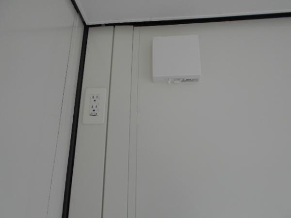 兵庫県姫路西店/展示場の新棟ユニットハウス・プレハブ・コンテナハウス38MSL(2.43坪)の各設備の給気口