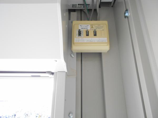 長野県松本店/展示場の中古ユニットハウス・プレハブ・コンテナハウスCT-41JG(2.83坪)の各設備の分電盤