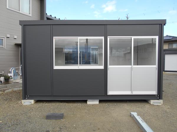 愛知県碧南店/展示場の新棟ユニットハウス・プレハブ・コンテナハウス47MSL(3.02坪)の本体の外観