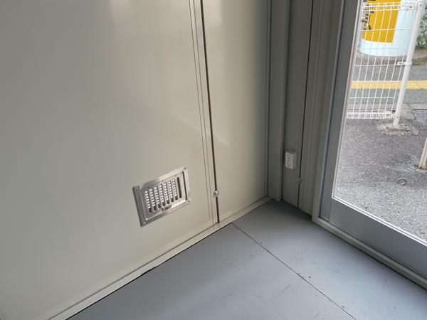 熊本県熊本店/展示場の中古ユニットハウス・プレハブ・コンテナハウスCT-54J(7.78坪)の各設備の給気口
