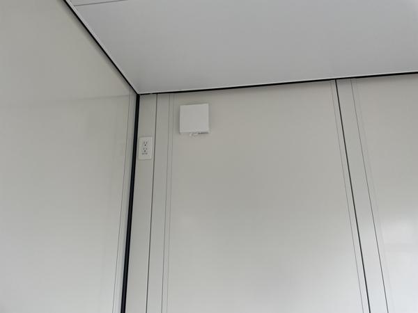 熊本県熊本店/展示場の新棟ユニットハウス・プレハブ・コンテナハウス38MSL(2.43坪)の各設備の給気口