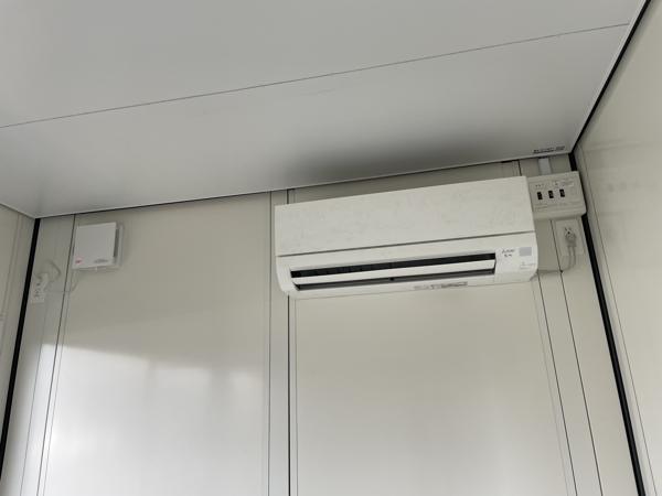 熊本県熊本店/展示場の新棟ユニットハウス・プレハブ・コンテナハウス38MSL(2.43坪)の各設備のエアコン