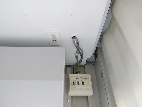 熊本県宇土店/展示場の中古ユニットハウス・プレハブ・コンテナハウスCT-32JG(2.16坪)の各設備の分電盤
