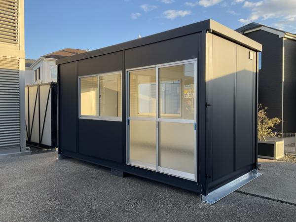 愛知県小牧総合展示場の新棟ユニットハウス・プレハブ・コンテナハウス47MSL(3.02坪)の本体の外観