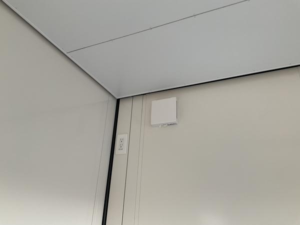 愛知県小牧総合展示場の新棟ユニットハウス・プレハブ・コンテナハウス47MSL(3.02坪)の各設備の給気口