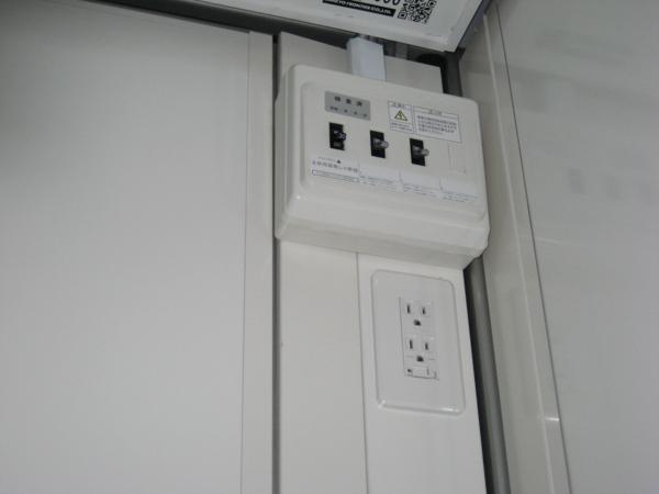 福岡県北九州営業所/展示場の新棟ユニットハウス・プレハブ・コンテナハウス47MSL(3.02坪)の各設備の分電盤