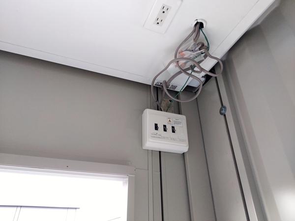 熊本県宇土店/展示場の中古ユニットハウス・プレハブ・コンテナハウスCT-32JG(2.16坪)の各設備の分電盤