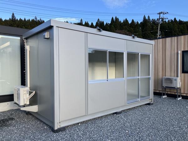 石川県穴水店/展示場の新棟ユニットハウス・プレハブ・コンテナハウス47MSL(3.02坪)の本体の外観