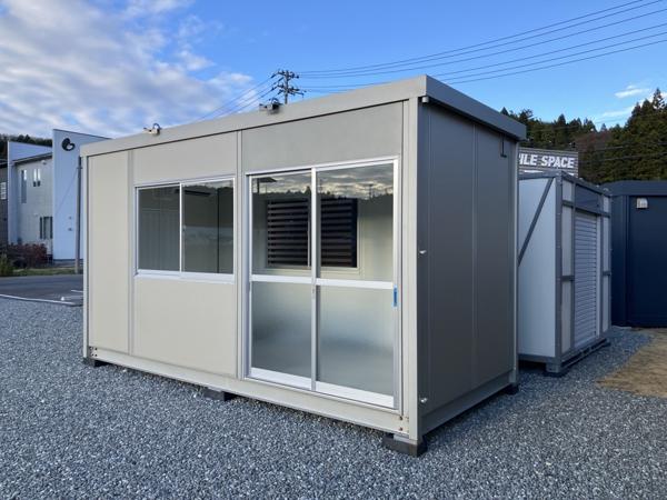 石川県穴水店/展示場の新棟ユニットハウス・プレハブ・コンテナハウス47MSL(3.02坪)の本体の外観