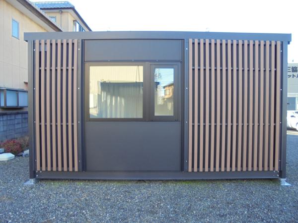 岐阜県大垣店/展示場の新棟ユニットハウス・プレハブ・コンテナハウス47MSL(3.02坪)の本体の外観