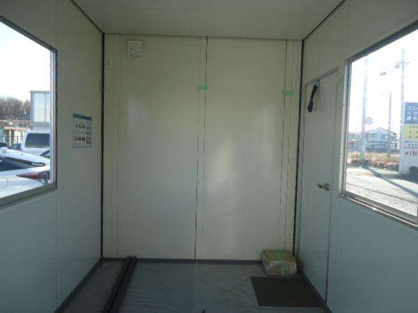 茨城県岩井店/展示場の新棟ユニットハウス・プレハブ・コンテナハウス38MSL(2.43坪)の本体の内観