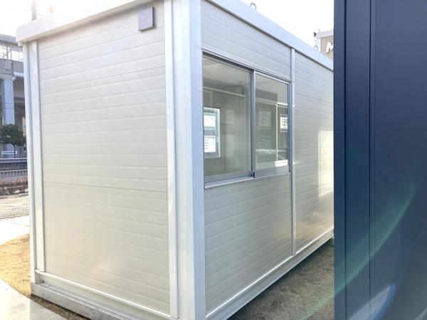 兵庫県相生店/展示場の新棟ユニットハウス・プレハブ・コンテナハウス3MSD(2.40坪)の本体の外観