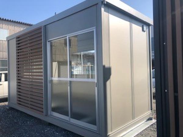 静岡県掛川店/展示場の新棟ユニットハウス・プレハブ・コンテナハウス47MSL(3.02坪)の本体の外観